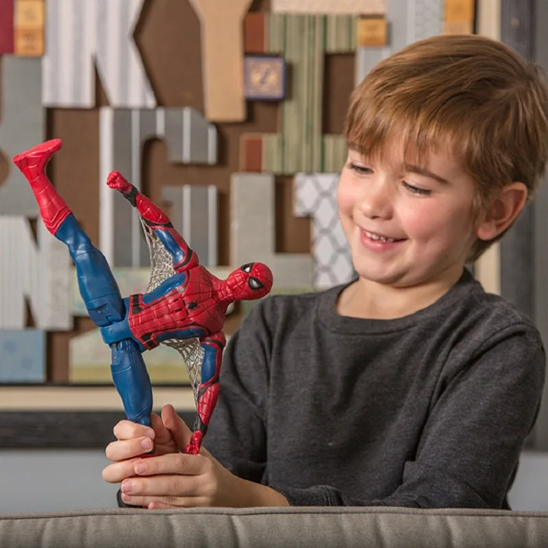 

30cm Marvel Avengers Spiderman Phrase&Sounds Effects Electronic Spiderman Action Figure Toys Collection Dolls Gifts for Children