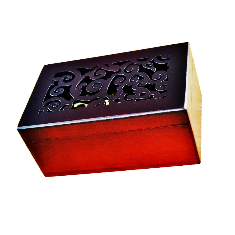 

Exquisite Wood Carved Square Shape Music Box Gift for Birthday/Valentine's Day, Music Box Melody Castle in the Sky