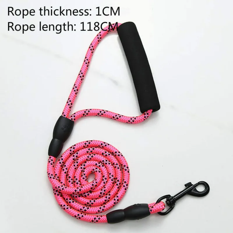 

Pet Leash, Double-head Nylon Reflective and Explosion-proof Leash, Medium Large Dog Chihuahua French Bulldog Harness Accessories