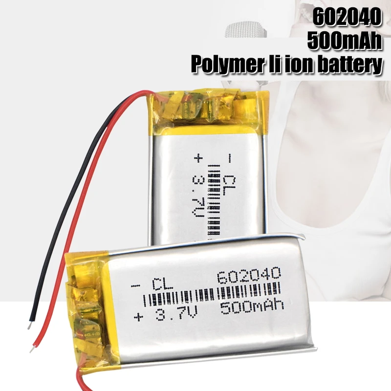 602040 3 7 V 500mAh литий полимерная ионная аккумуляторная батарея для GPS MP3 MP4 MP5