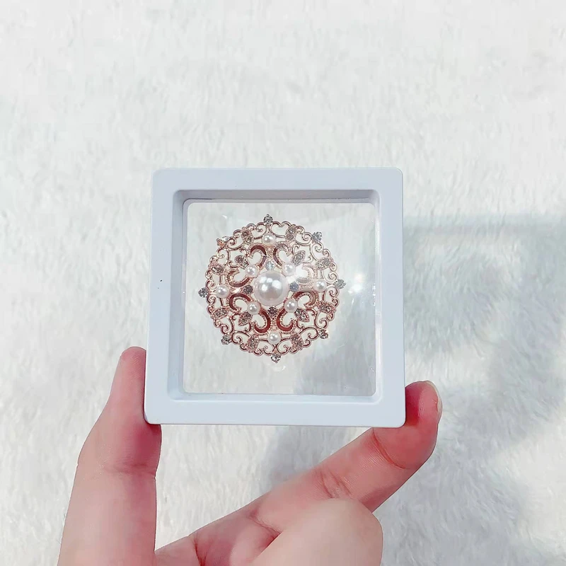 

MFY Brooch Gift Box No. 7 And No. 9 Can Choose White Transparent Square Gift Box