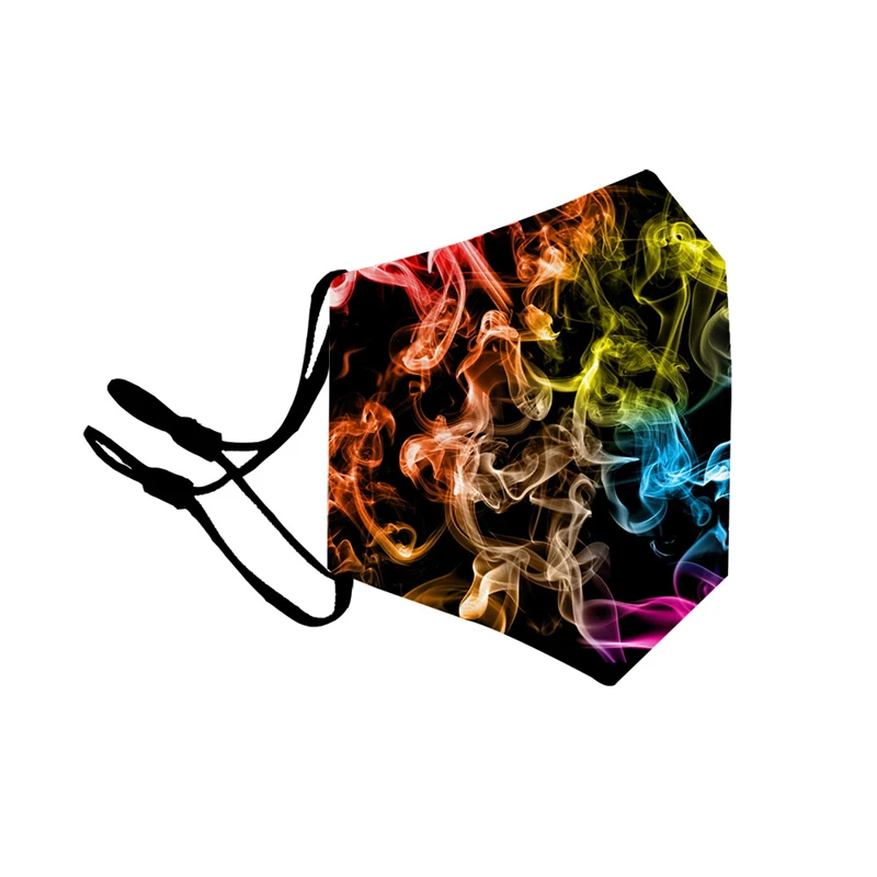 Модные Тканевые маски с цветочным принтом унисекс милым Pm2.5 маска для рта улицы