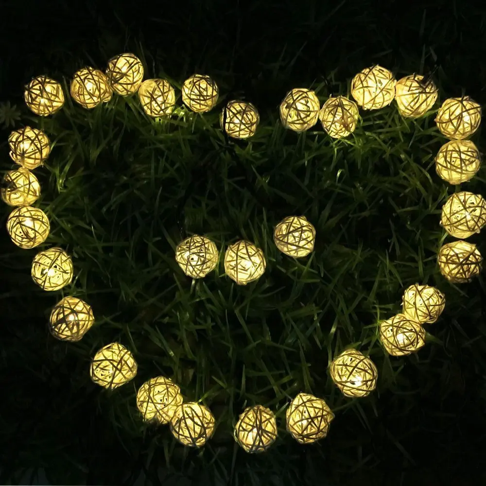 5M USB/Battery Power LED Ball Garland Lights Fairy String Waterproof Outdoor Lamp Christmas Holiday Party Decoration | Лампы и