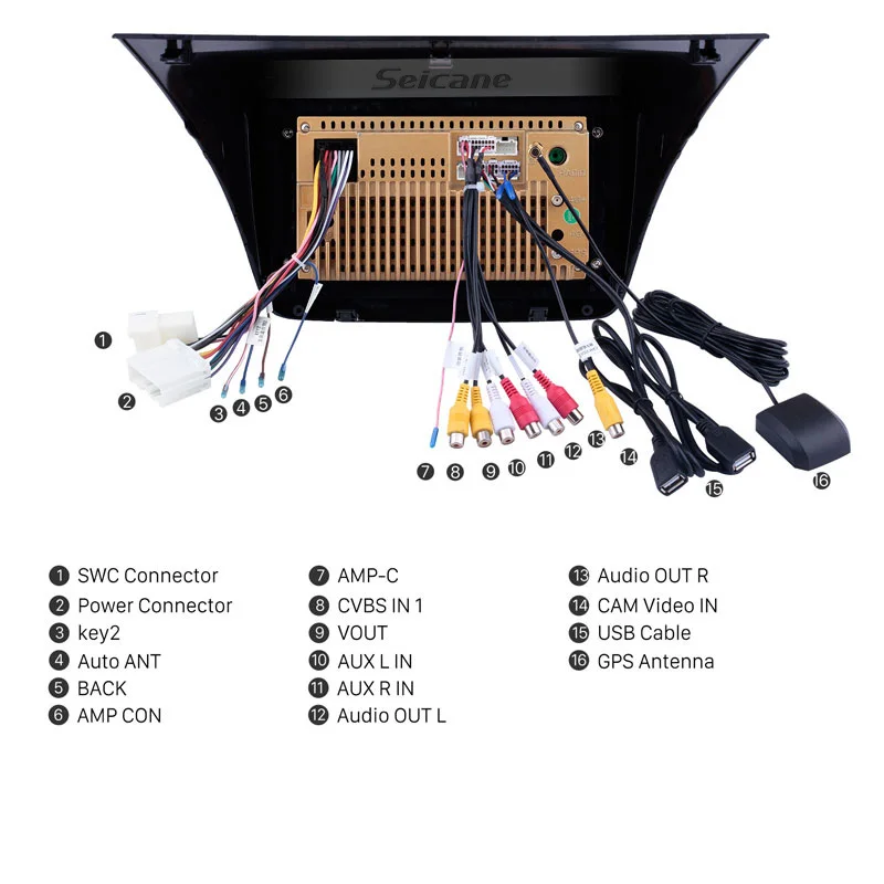 seicane 9 inch 8 core android 10 0 2din car multimedia player for mitsubishi pajero sportl2002006 triton2008 pajero 2010 free global shipping