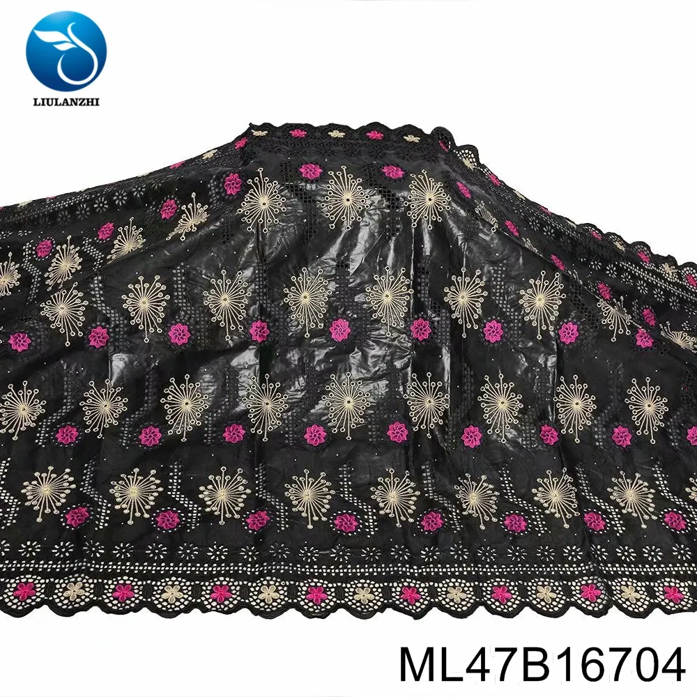 

LIULANZHI cotton brocade bazin dress fabrics 5 yards embroidery cotton tissu african bazin ML47B167