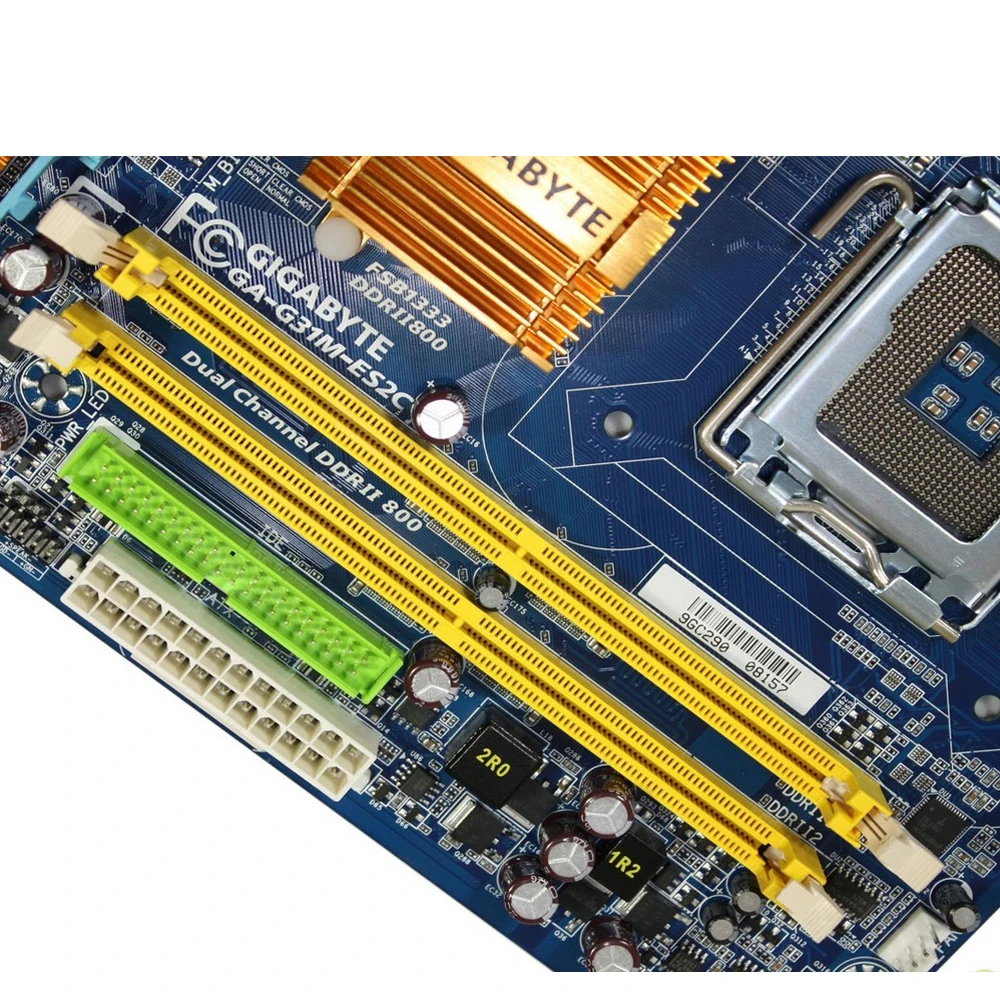 GIGABYTE GA-G31M-ES2C настольная материнская плата G31 розетка LGA 775 для Core 2 DDR2 4G Micro ATX