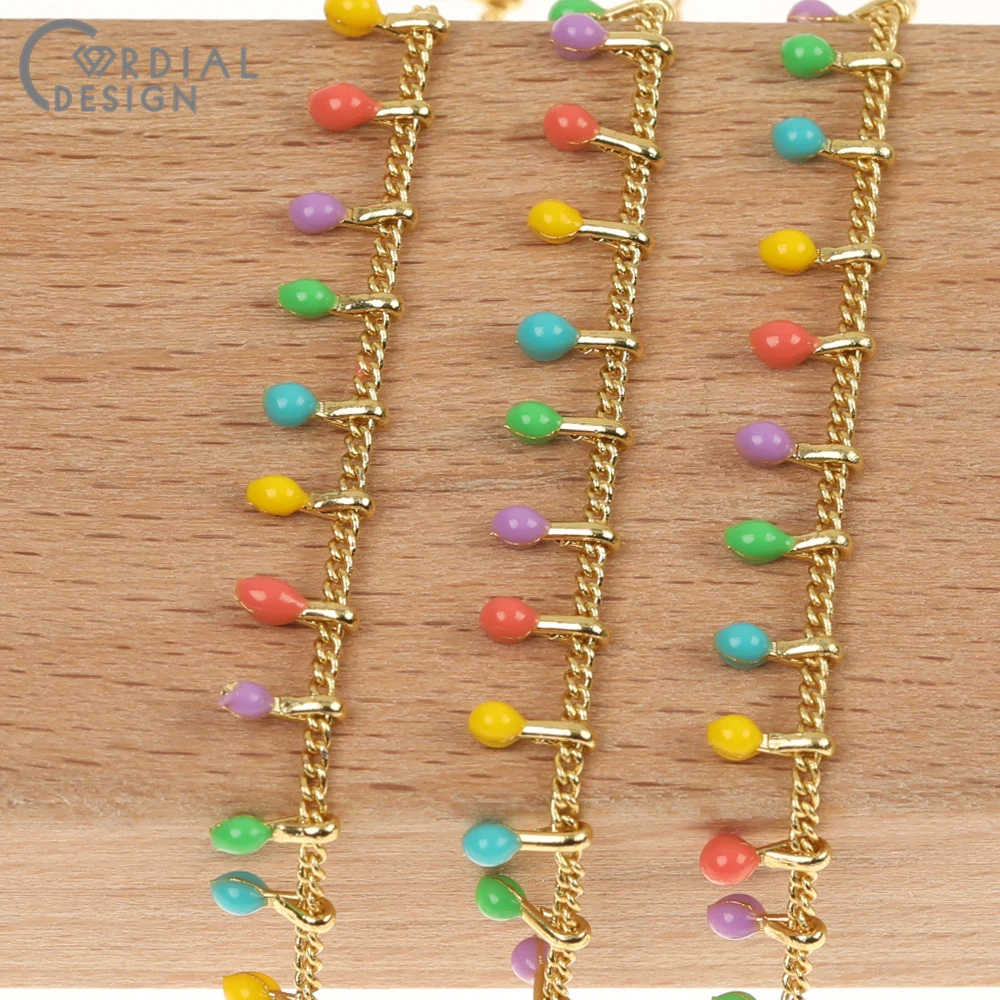 

Cordial Design Jewelry Accessories/Copper Chain/Oil Drop/Hand Made/DIY Making/Necklace Parts/Jewelry Findings & Components