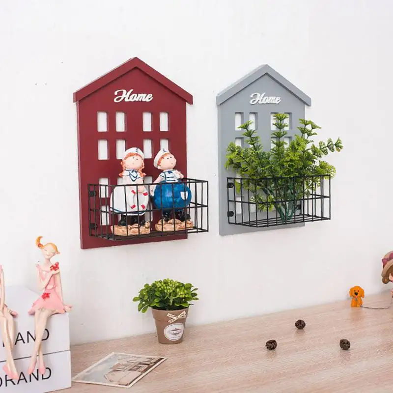 Практичная настенная полка деревянный стеллаж для дома витрины настенный