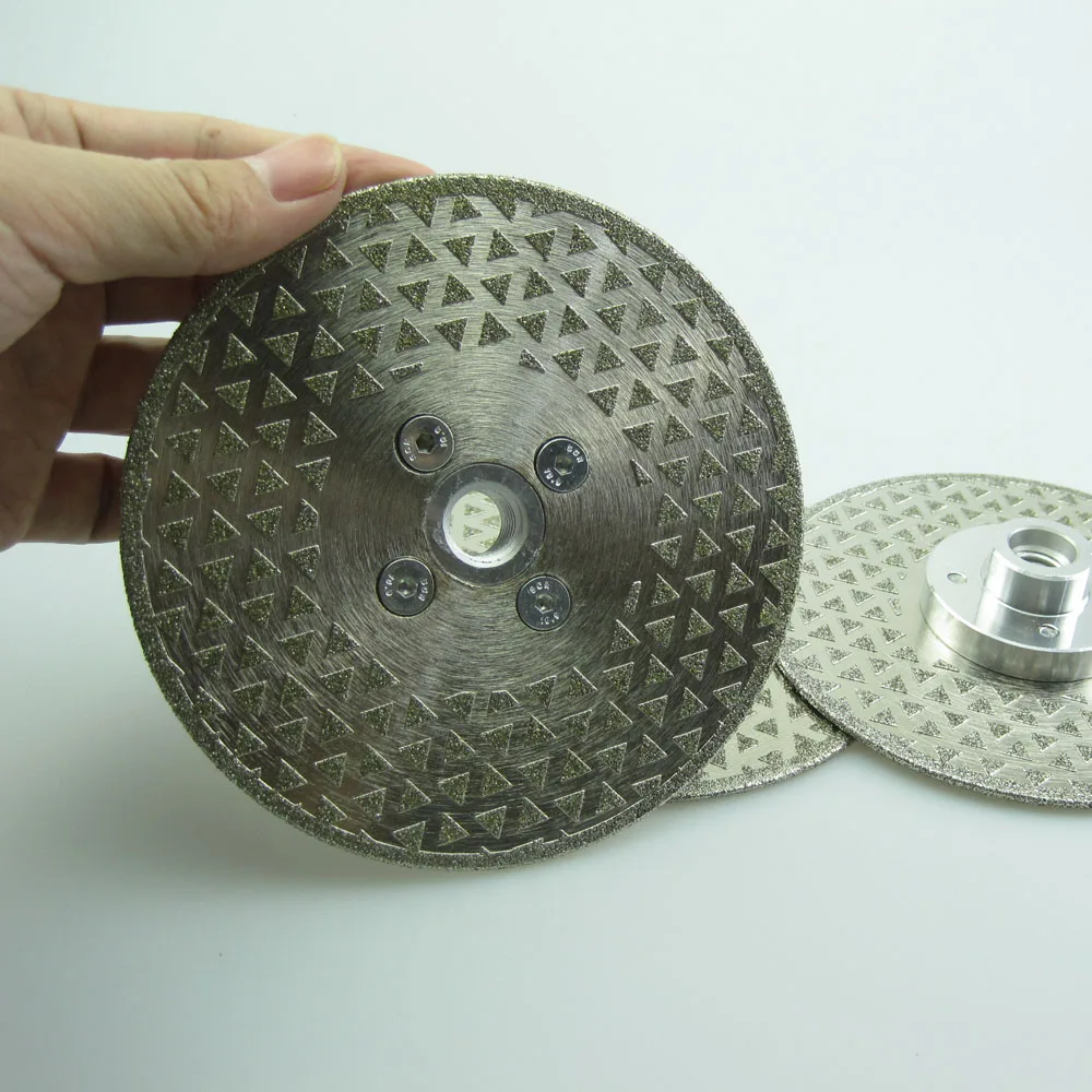 2 шт./компл. 5 дюймов 125 мм Гальваническое алмазное лезвие режущий диск с M14 фланцем