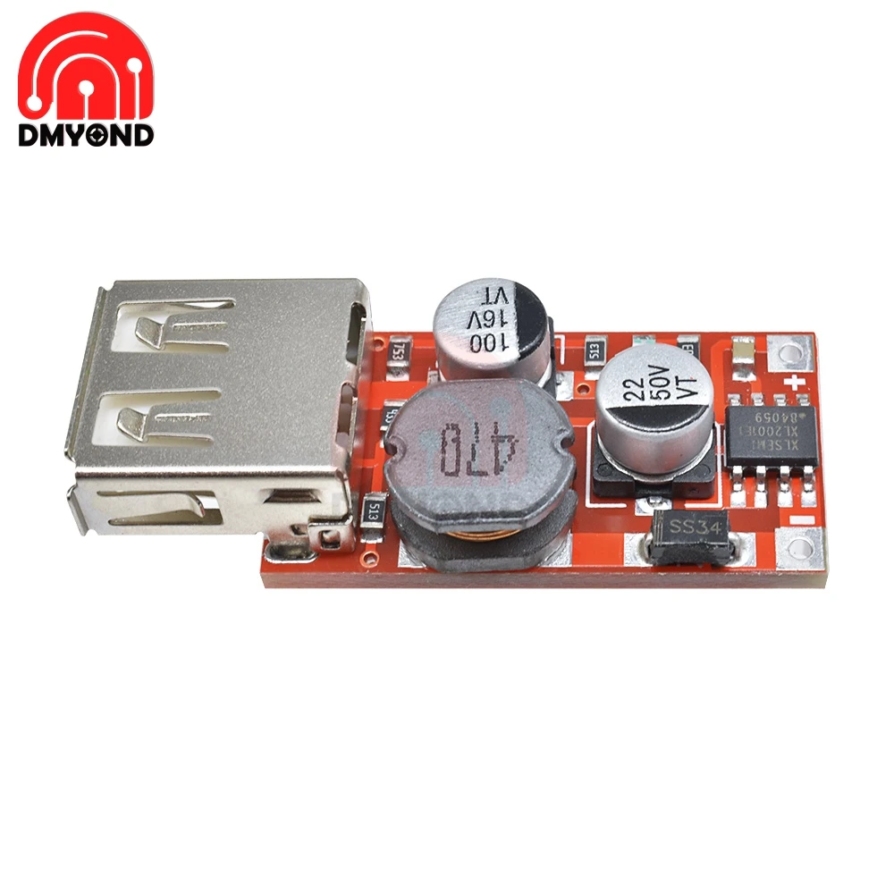 9 В/12 В/24 В до 5 DC понижающее автомобильное зарядное устройство 3A выход USB модуль Diy