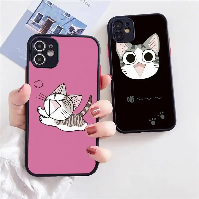 

Chi's Sweet Home Cat Anime Phone Case For iphone 13 12 11 xr xs x 7 8 pro max Light black Soft TPU Silicone Clear Case Cover