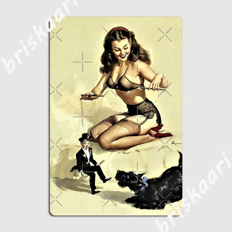 

Привлекательная девушка, с которой они легко обращаются, как только вы знаете, как Гил элвгрен, иллюстратор, искусство, металлический плакат...