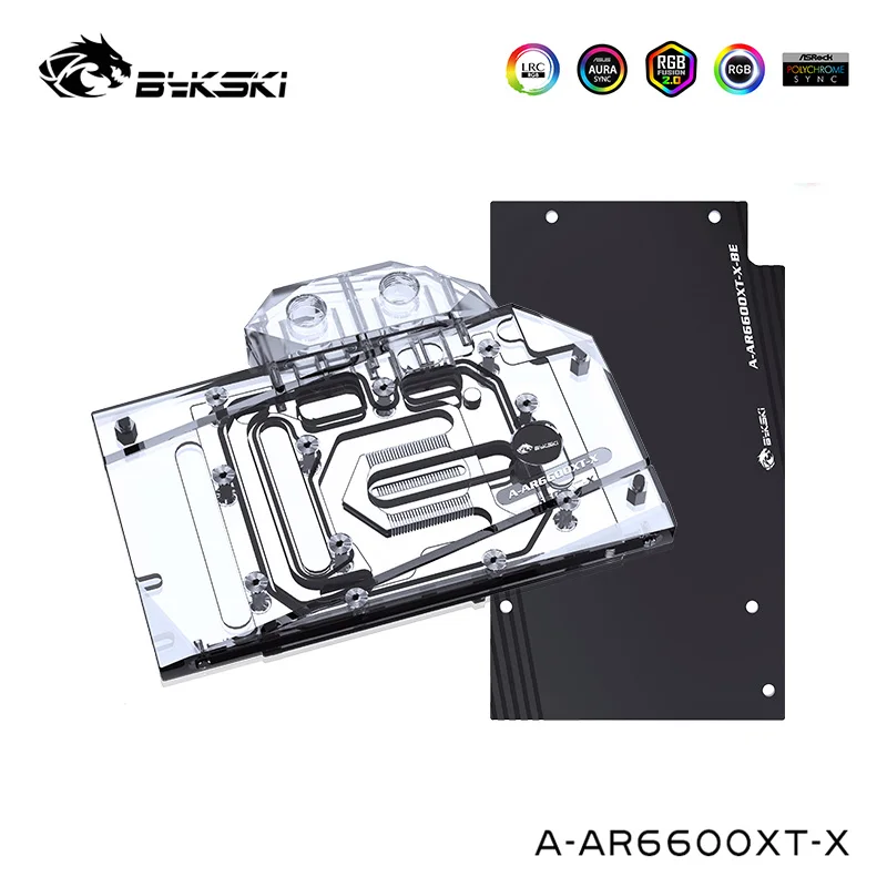 

Bykski GPU Water Block For ASRock AMD Radeon RX 6600XT Challenger ITX 8GB,VGA Video Cooler With Back Plate,G1/4“,A-AR6600XT-X