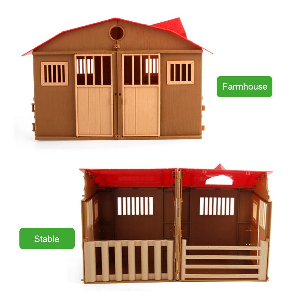 Набор моделей фермерской сцены Детская имитация фермы игрушка микро ландшафтное