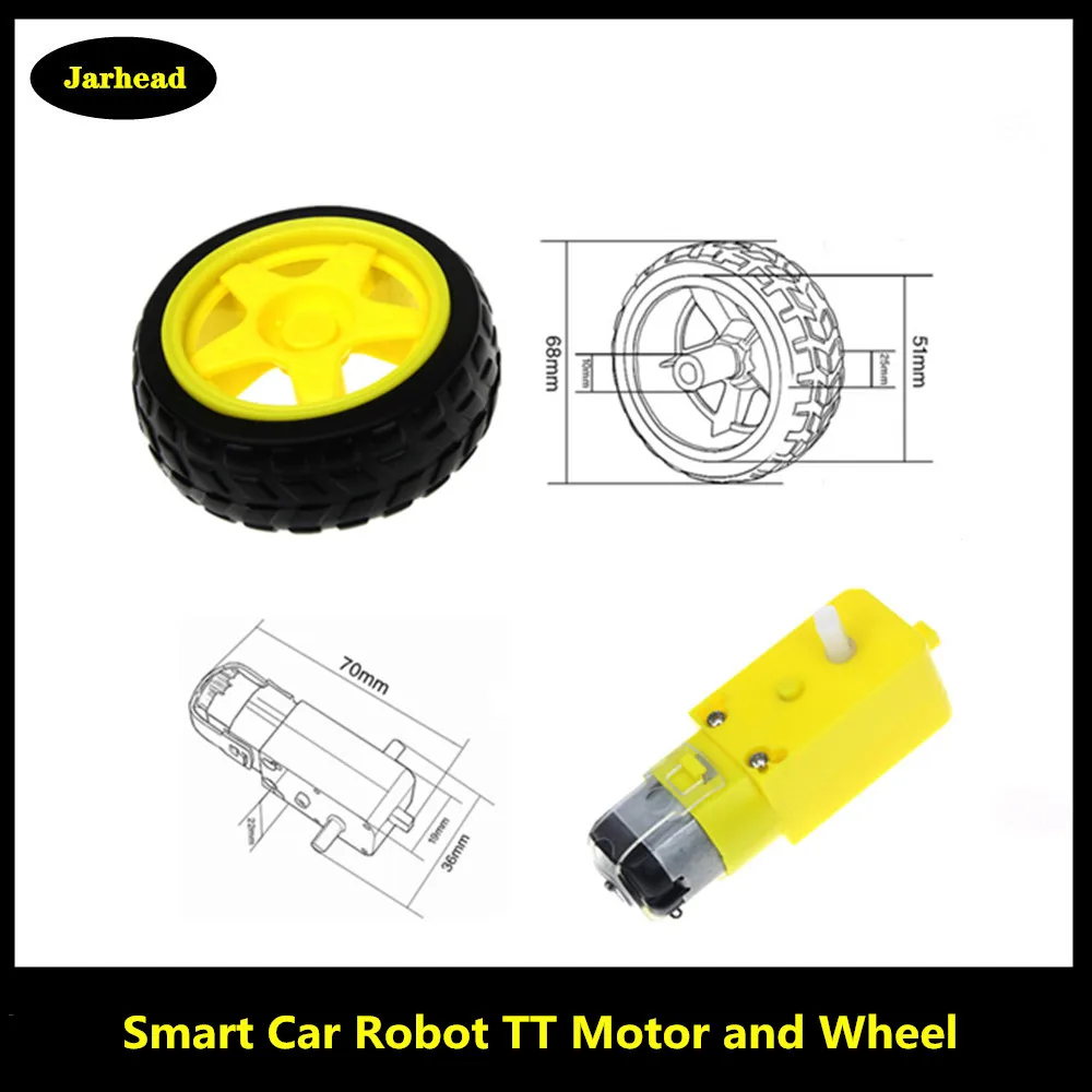 Мотор-редуктор TT Motor для автомобиля робота arduino комплект сделай сам колеса умный