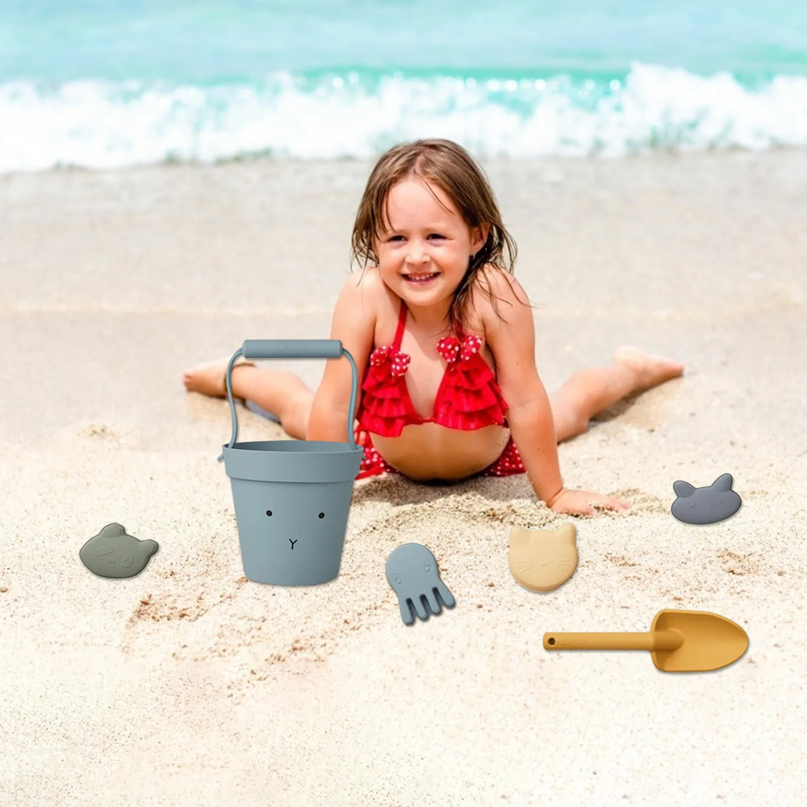 

Silicone Beach Toys For Digging Sand In Summer Playing Games With Shovel Water Kids Adult Outdoor Toy Gift
