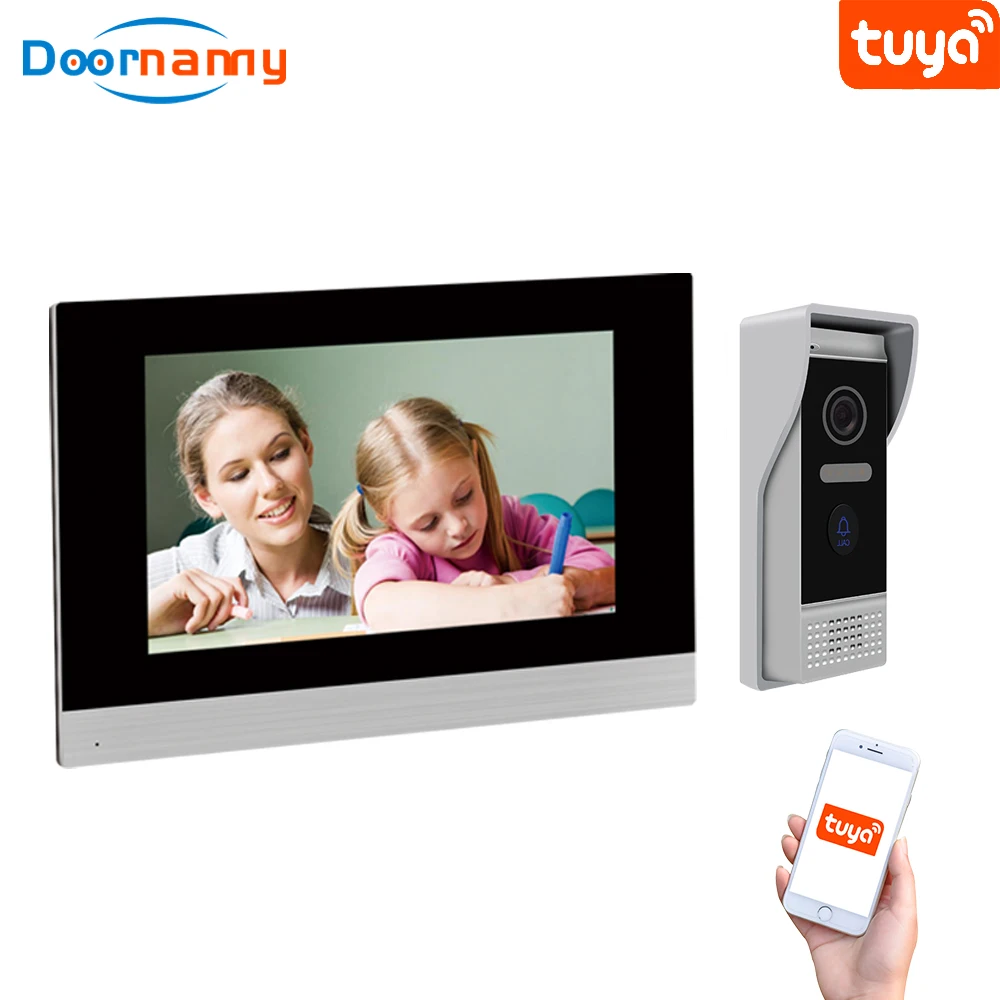 

Doornanny Full Touch Screen Video Intercom System WiFi IP PoE Doorbell Tuya Smart Doorphone DoorLock Home Security Apartment