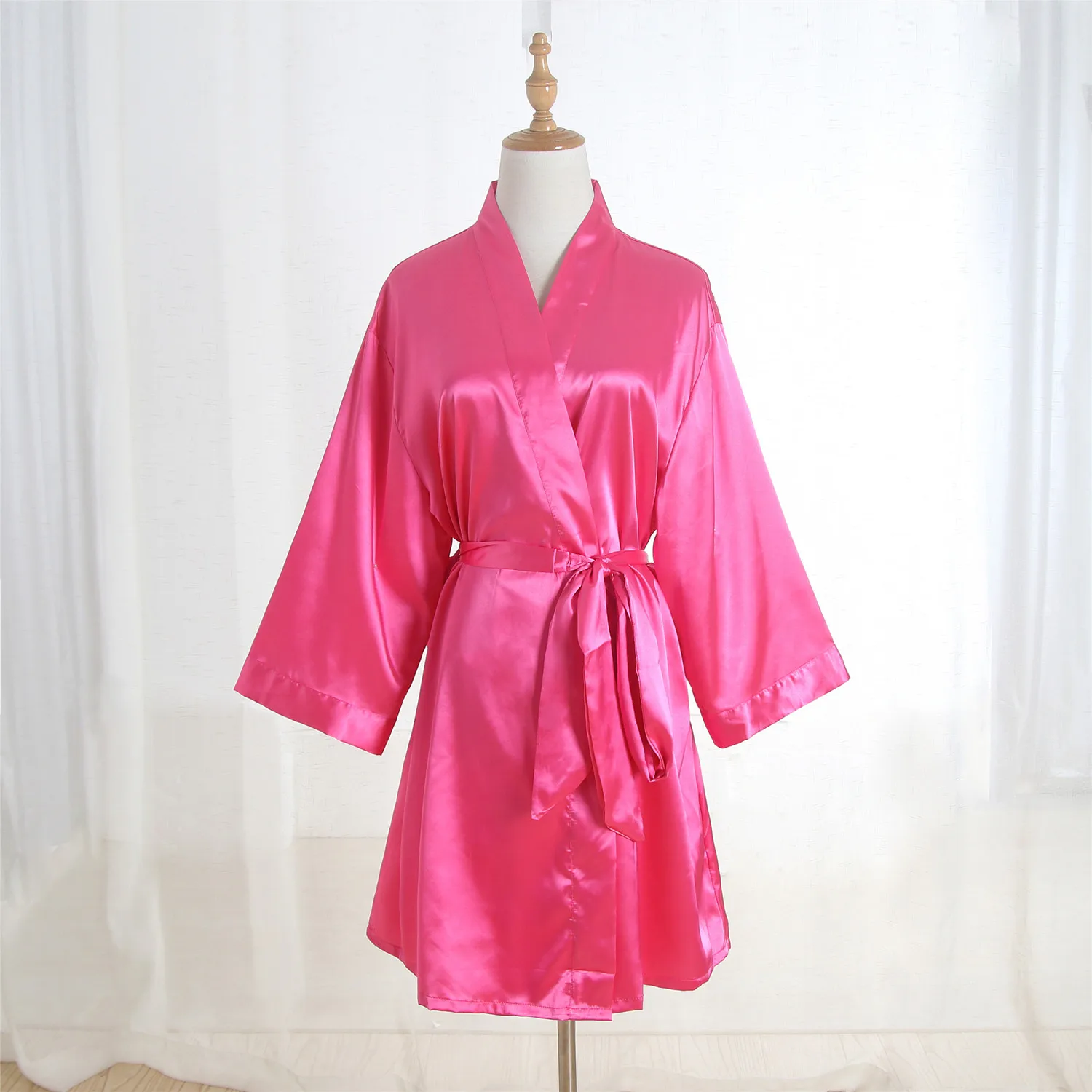 Ночная рубашка Женская атласная халаты для невесты и подружки пикантная