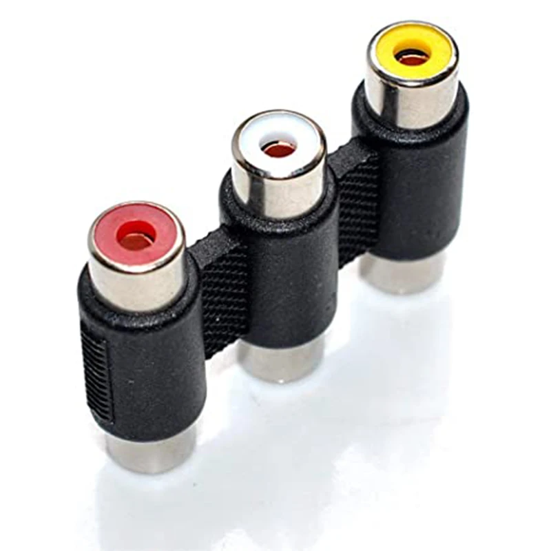 5 шт. переходник RCA многофункциональный аудио-видео разъем мини 3RCA адаптер