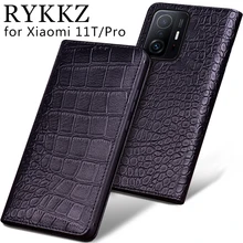 Luxury Genuine Cow Leather Flip Case For Xiaomi 11T Pro 11 Lite 5G Flip Cover Handmake Leather Protective Case