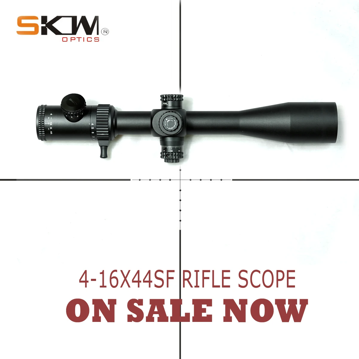 

Free Shipping 4-16x44 Rifle scope Side Focus Mil-dot Hunting Tactical Shockproof