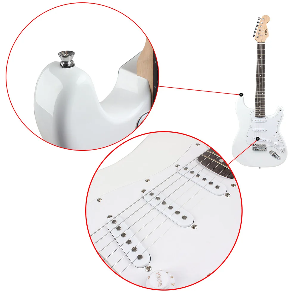 IRIN 38 дюймов 6 струн электрогитара гриф липа гитары ra с Gig Bag 300 см кабель для профессиональной производительности