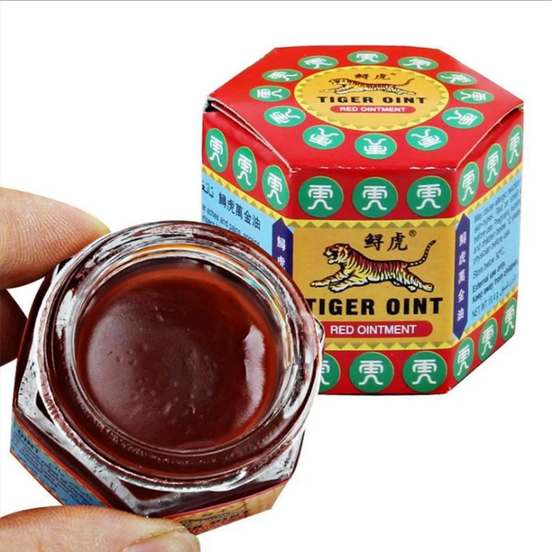 

100% Original Herbal Red Ointment Tiger Balm Muscle Pain Relief Soothe Itch Insect Bites Family Outdoor Essentials Body Oil