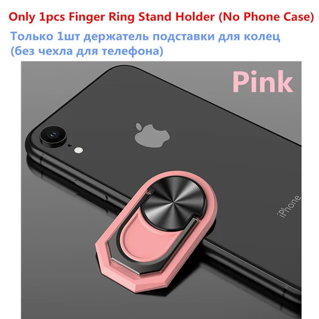 Ring Holder-Pink Мягкий резиновый Гибридный PC противоударный чехол со слотом для карт для samsung Galaxy S10e S10 S9 S8 Plus S7 Edge A8 Plus чехол Funda - Цвет: Ring Holder-Pink