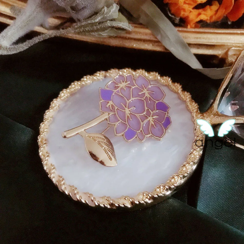 Модная фиолетовая металлическая брошь на булавке значок в виде стрекозы сирени