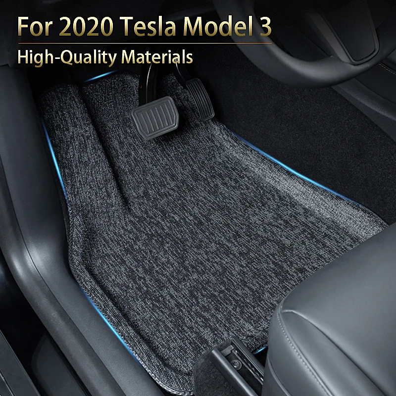 Fully Surrounded Special Foot Pad For 2020 Tesla Model 3 Car Waterproof non-slip Floor Mat 3Pcs/Set Modified Accessories | Автомобили и