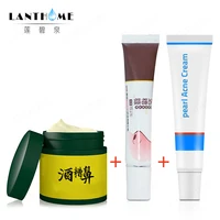 3pcs red nose acne rosacea ointment chinese herbal medicine exfoliator face peeling acne blackhead remover peeling rosacea