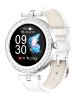 women smartwatch s28 android ios bluetooth waterproof heart rate monitor blood pressure call reminder clock smart watch