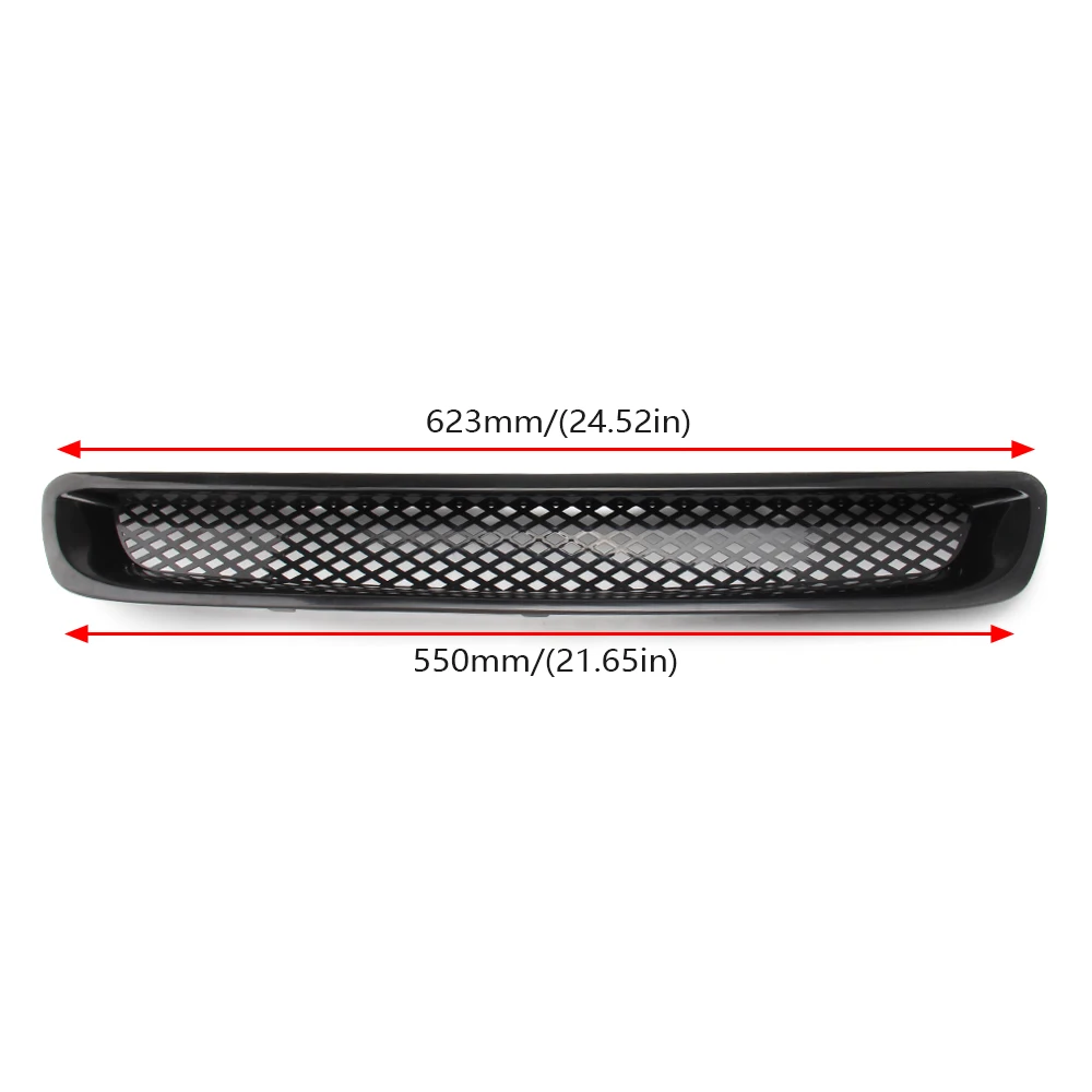 

For Honda Civic 1996-1998 EK CX DX EX HX LX T-R Front Bumper Hood Grille ABS