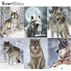 Алмазная живопись с волком EverShine, Новое поступление, фотография модели, детское хобби