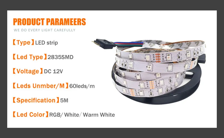 RGB Светодиодная лента светильник SMD 2835 5 м Водонепроницаемая RGB лента 12В лента Диодная Светодиодная лента s светильник Гибкая полоса лампа ИК wifi контроллер