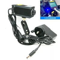 focusable powerful 450nm 1 6w blue laser dot module 1600mw diodes 12v power locator holder engraving lasers