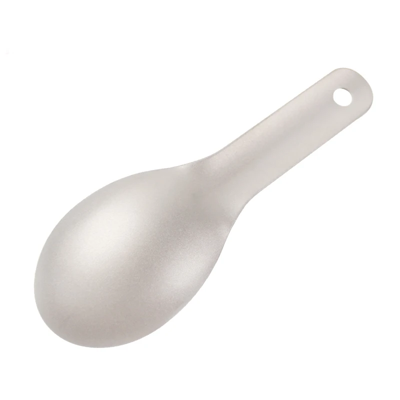 Детская Титановая Ложка с короткой ручкой 140 мм 14 3 г|Столовые приборы для пикника|