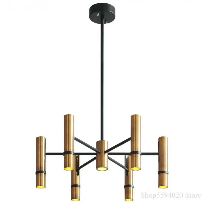 Скандинавские дизайнерские люстры золотые паровые трубки для гостиной спальни