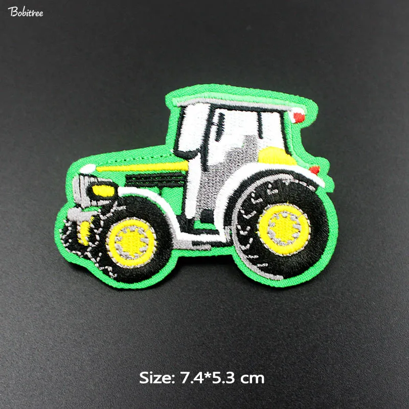 Мультяшные маленькие автомобильные нашивки вышитые значки термонаклейки для