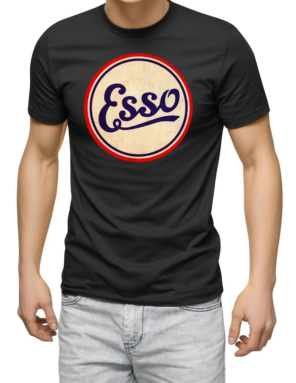 Esso/футболка Спортивная футболка с мотором масляная гонок туринг Винтажная
