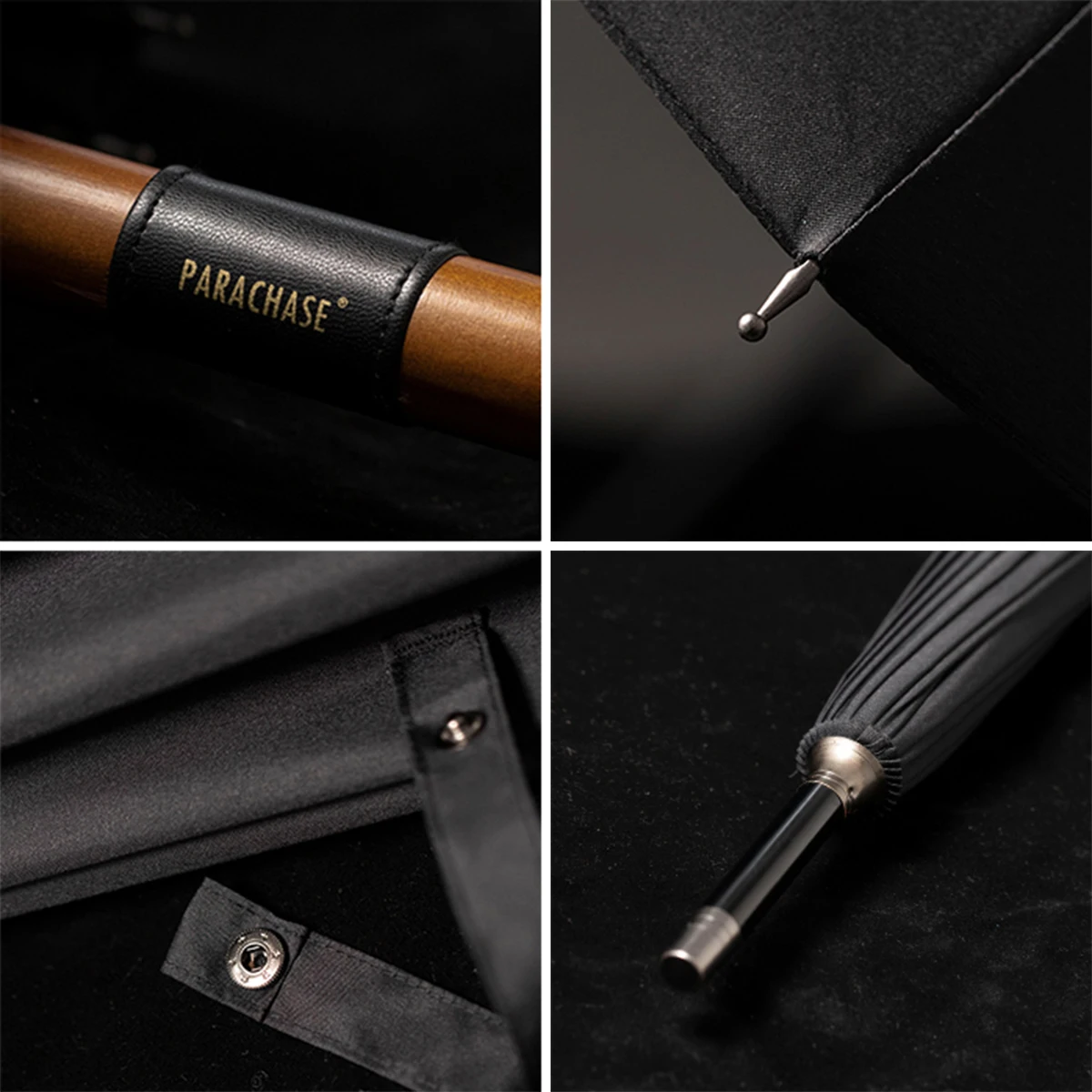 

2021new Big Umbrella Wooden Windproof 16 Ribs Business Japanese Long Handle Umbrella Rain Women Men 120cm Golf Clear Umbrella