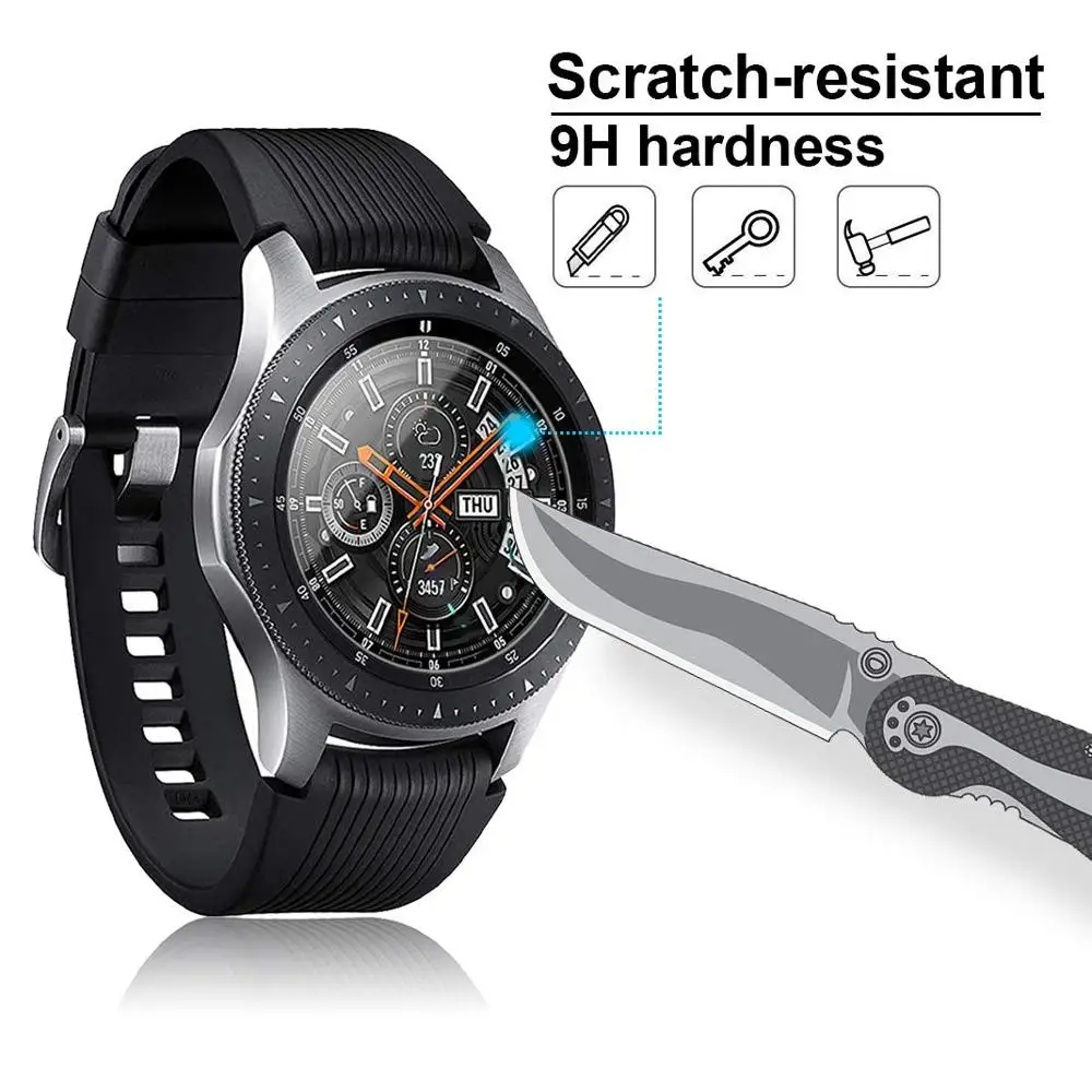 5 шт Для samsung Galaxy watch 46 мм аксессуары защитная пленка, стекло Водонепроницаемая анти-отпечатков пальцев закаленная пленка