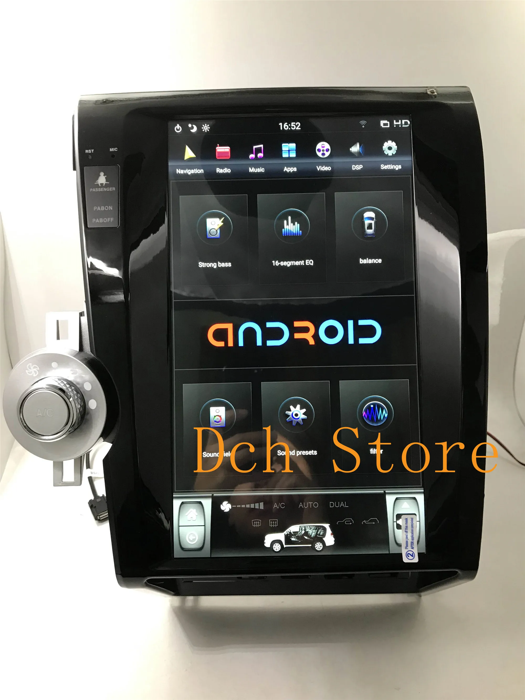 13 6 дюймовый вертикальный экран tesla style Android 9 0 автомобильный DVD плеер GPS для toyota tundra