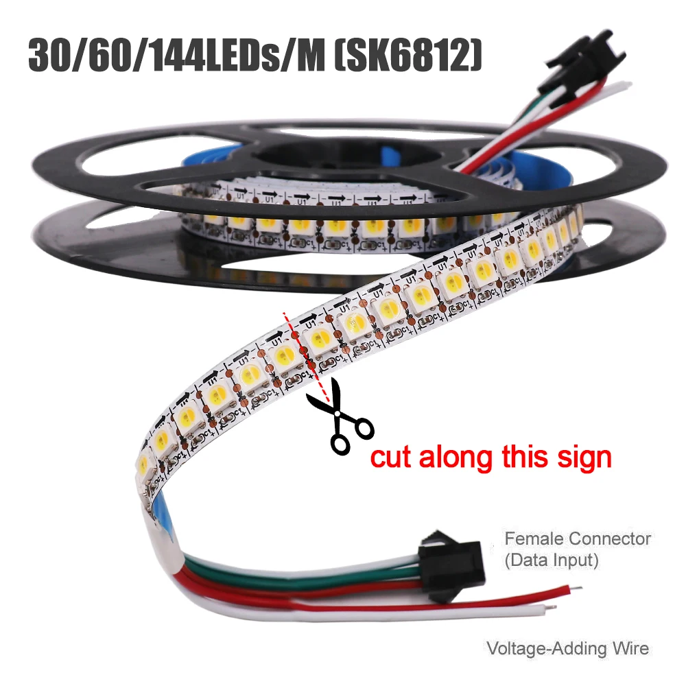 5V SK6812 прибор приемно Светодиодные ленты светильник 5050 полный Цвет RGBW RGB RGBNW гПа