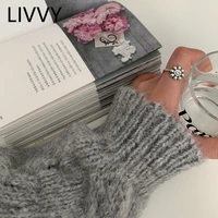 livvy thai silver color smile chrysanthemum ring female unique design opening fashion trend simple temperament jewelry gift
