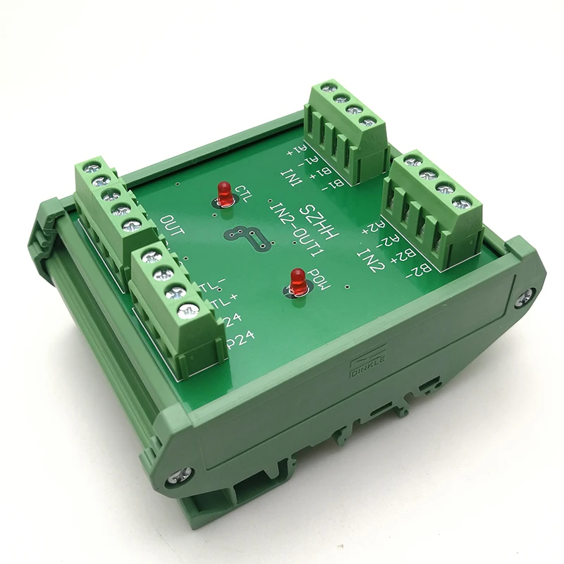 

IN2-OUT1 Chooses One of the Two High-speed Pulse Control Modules for Two Sets of Signals to Control a Single Servo