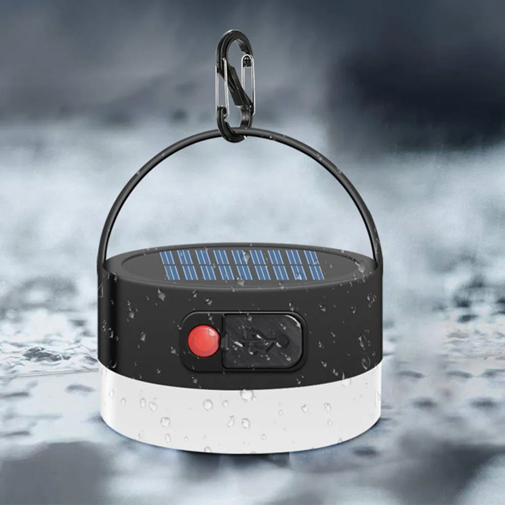 

Newly 8 LEDs Solar Camping Light USB Charging Portable Light Outdoor Waterproof Round Tent Light Lamp S66