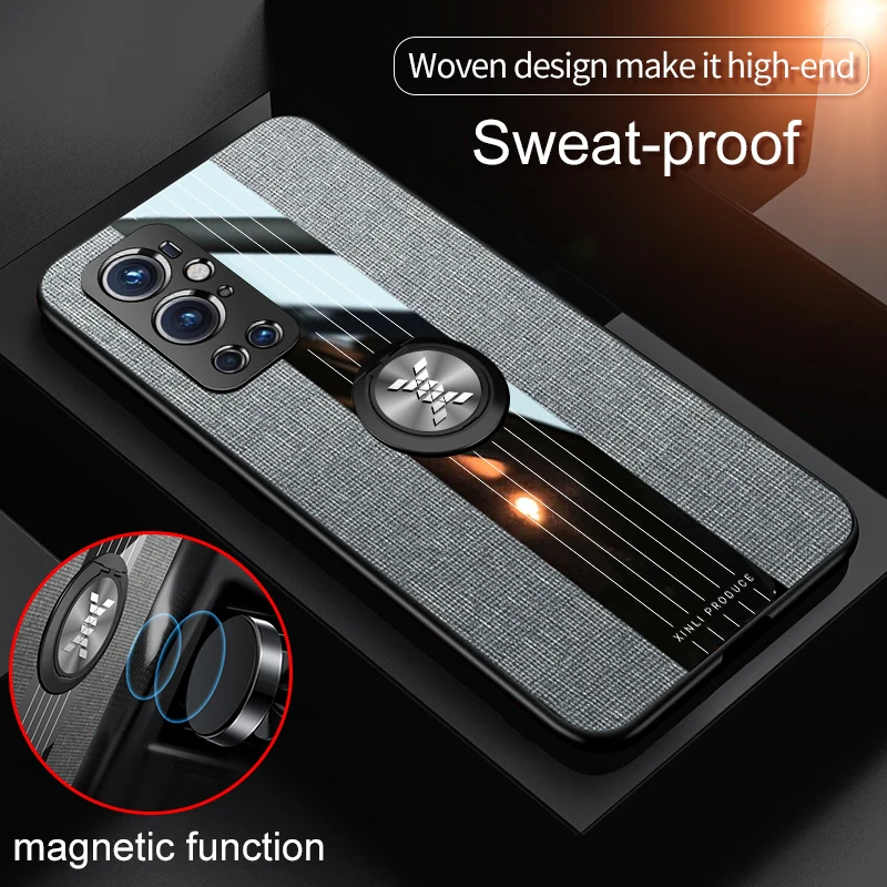 for oneplus 9 pro case silicone leather magnetic car holder ring phone case for one plus 9r soft tpu back cover free global shipping