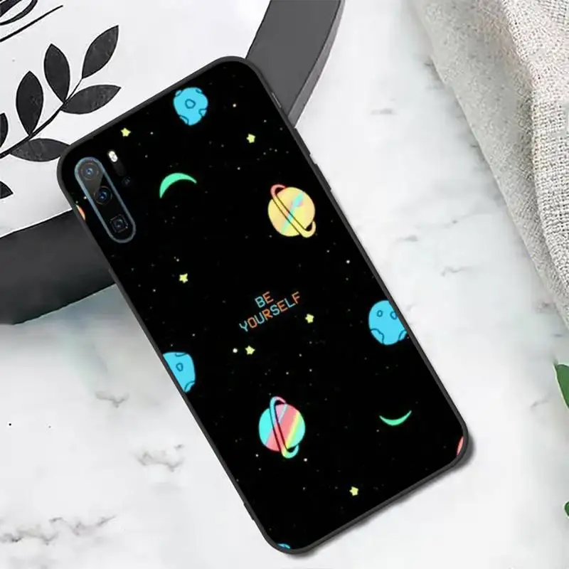 

Outer Space Planet Stars Moon Phone Case For Huawei P20 P30 P40 lite Pro P Smart 2019 Mate 10 20 Lite Pro Nova 5t