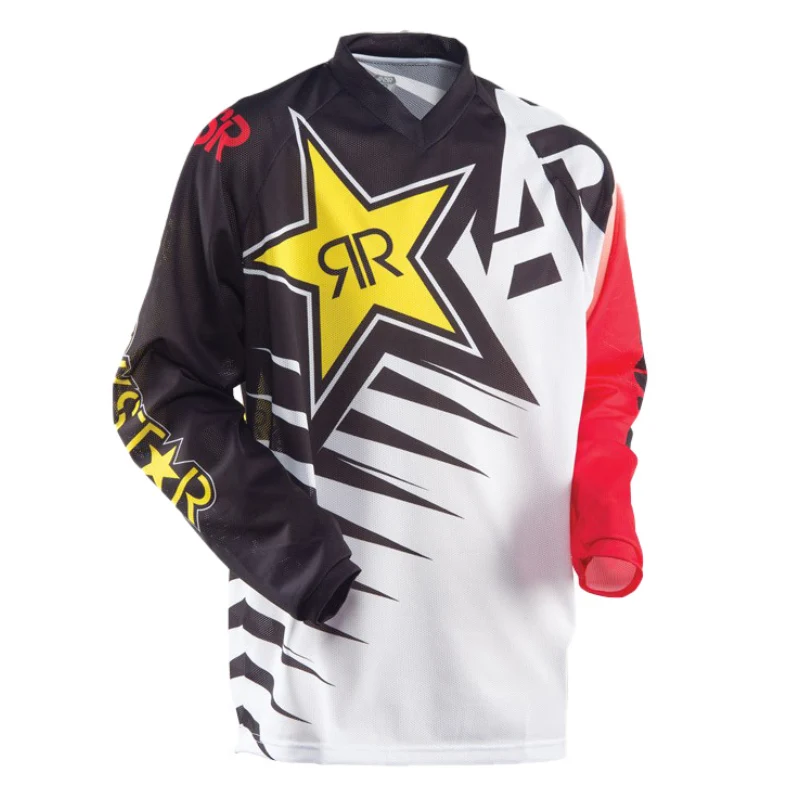 

2021 Cycling Jersey Mountain Downhill Bike Long Sleeve Breathable Racing Clothing MTB Off Road Motocross BMX Bicycle Shirt Men